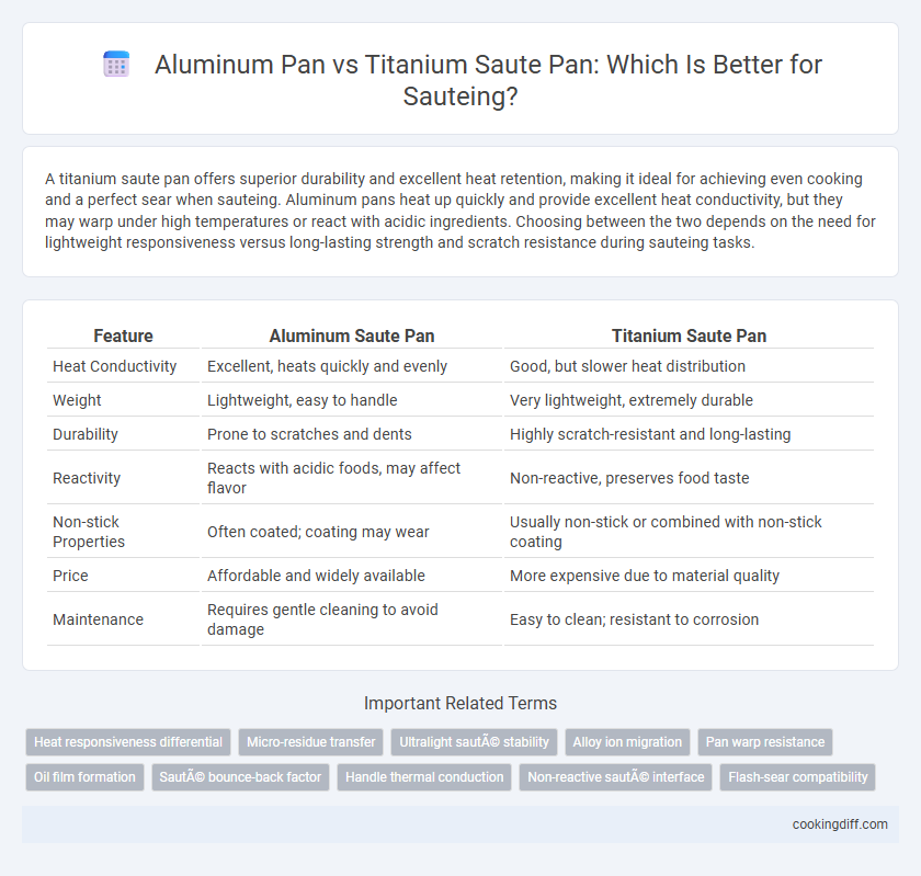 Aluminum Pan vs Titanium Saute Pan: Which Is Better for Sauteing?