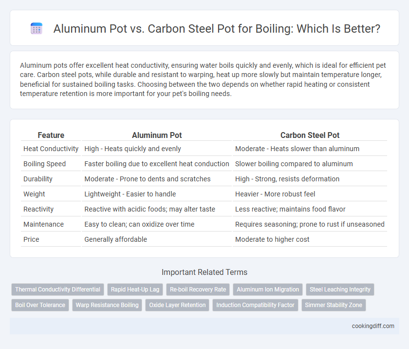 Aluminum Pot vs. Carbon Steel Pot for Boiling: Which Is Better?
