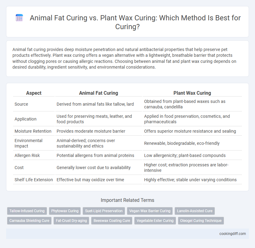 Animal Fat Curing vs. Plant Wax Curing: Which Method Is Best for Curing?