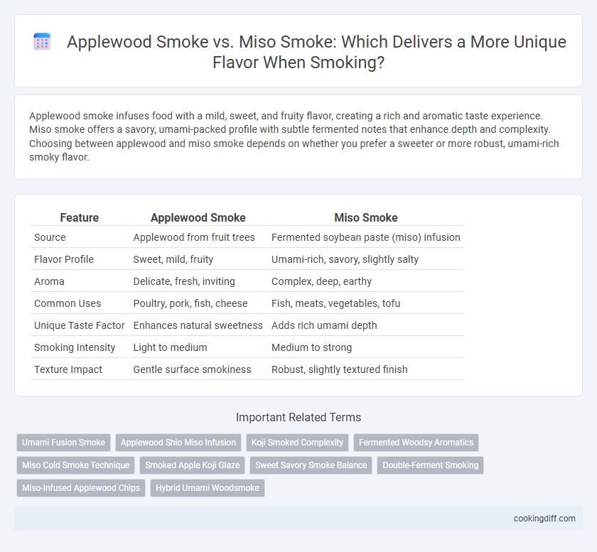 Applewood Smoke vs. Miso Smoke: Which Delivers a More Unique Flavor When Smoking?