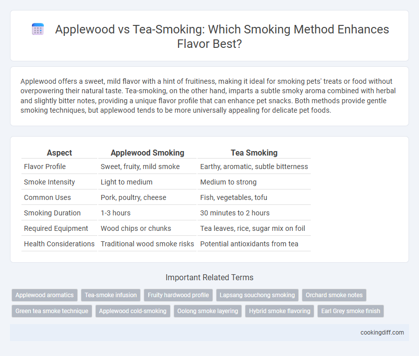 Applewood vs Tea-Smoking: Which Smoking Method Enhances Flavor Best?