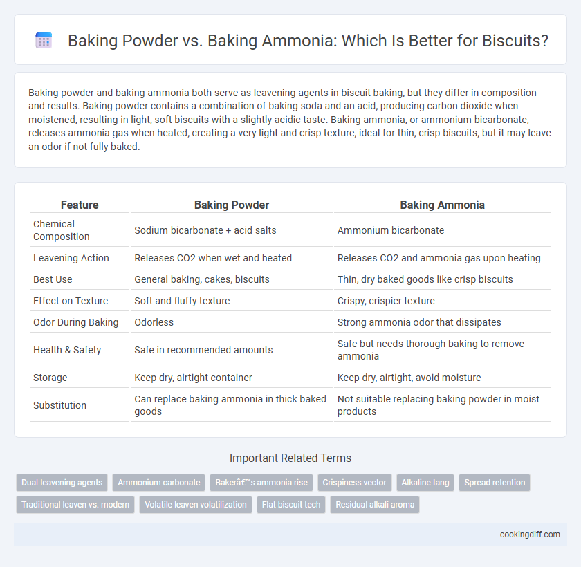 Baking Powder vs. Baking Ammonia: Which Is Better for Biscuits?