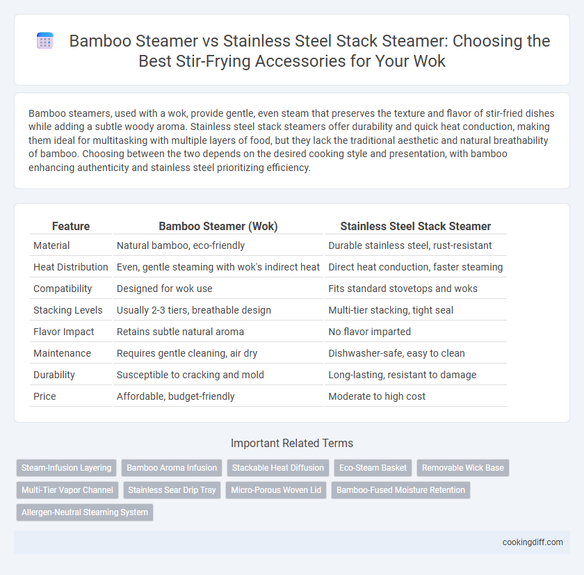 Bamboo Steamer vs Stainless Steel Stack Steamer: Choosing the Best Stir-Frying Accessories for Your Wok