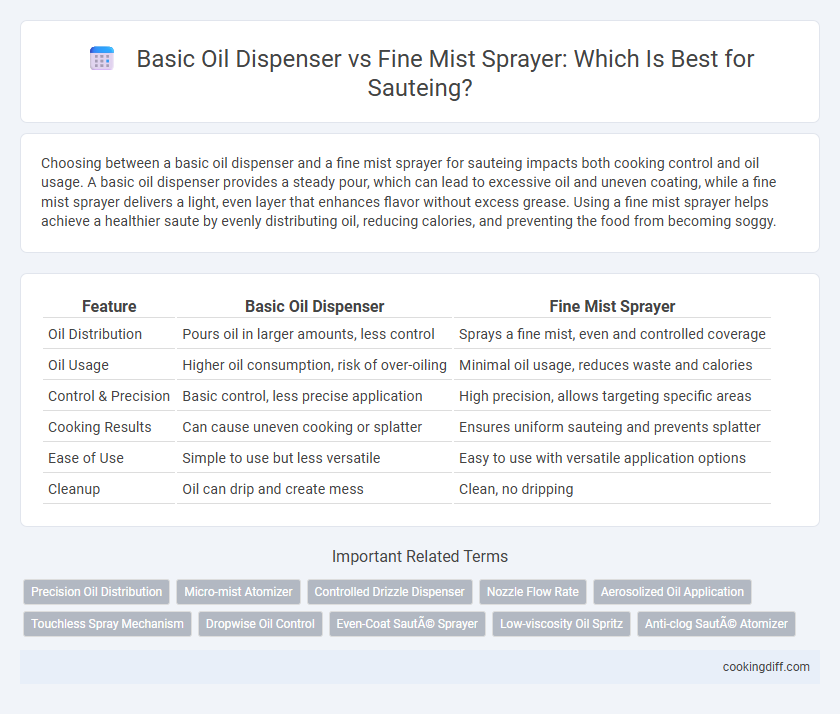 Basic Oil Dispenser vs Fine Mist Sprayer: Which Is Best for Sauteing?