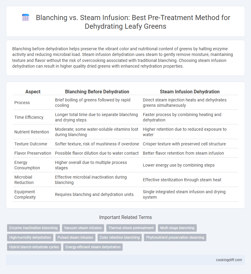 Blanching vs. Steam Infusion: Best Pre-Treatment Method for Dehydrating Leafy Greens