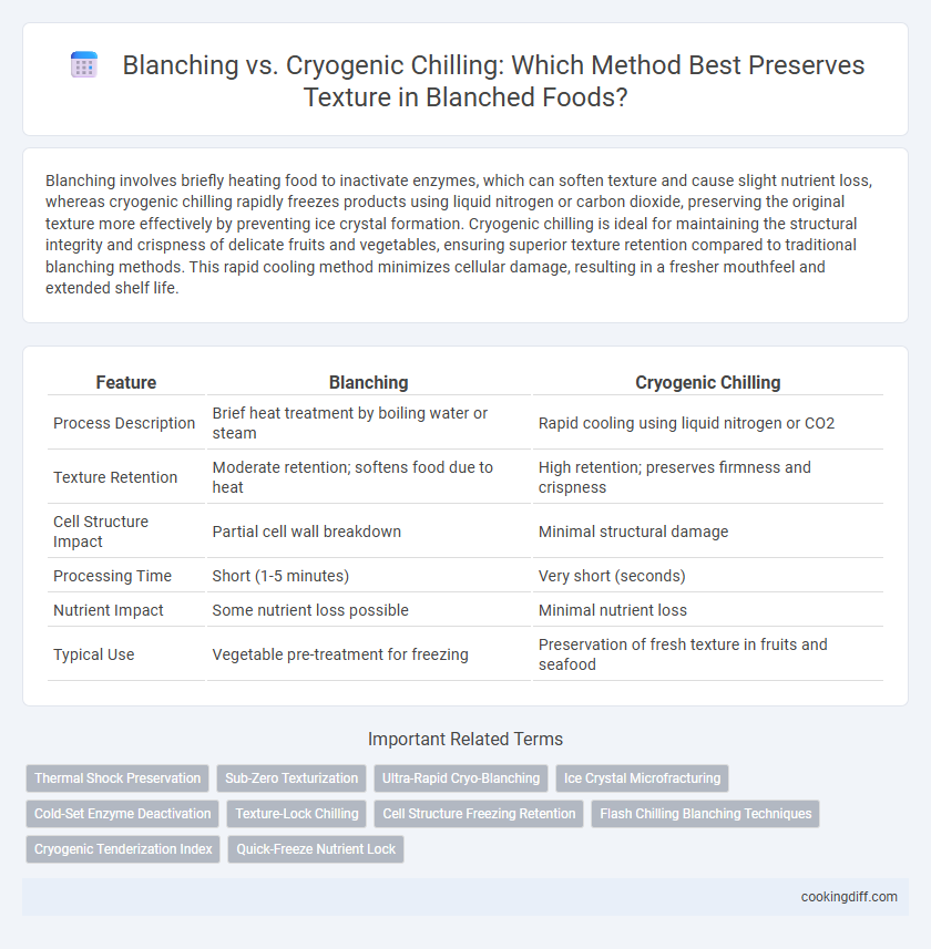 Blanching vs. Cryogenic Chilling: Which Method Best Preserves Texture in Blanched Foods?
