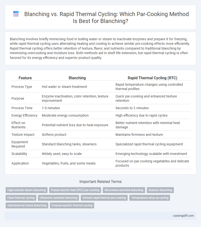 Blanching vs. Rapid Thermal Cycling: Which Par-Cooking Method Is Best for Blanching?
