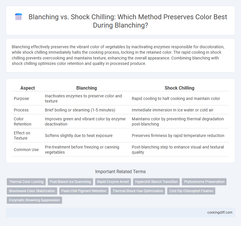 Blanching vs. Shock Chilling: Which Method Preserves Color Best During Blanching?