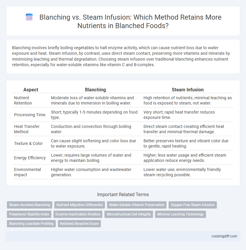 Blanching vs. Steam Infusion: Which Method Retains More Nutrients in Blanched Foods?