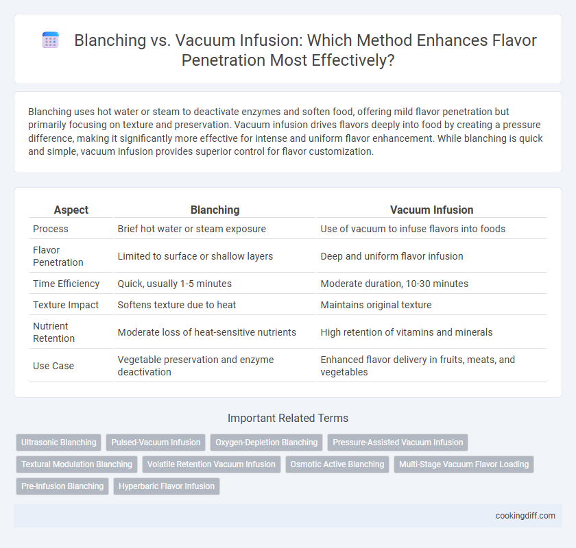 Blanching vs. Vacuum Infusion: Which Method Enhances Flavor Penetration Most Effectively?