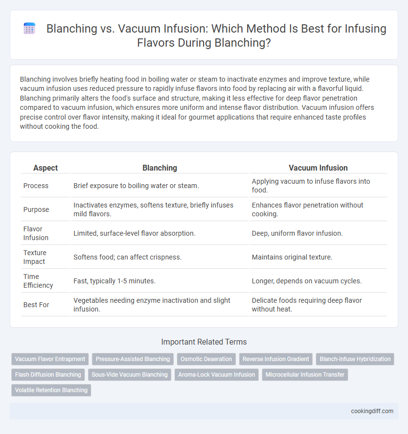 Blanching vs. Vacuum Infusion: Which Method Is Best for Infusing Flavors During Blanching?