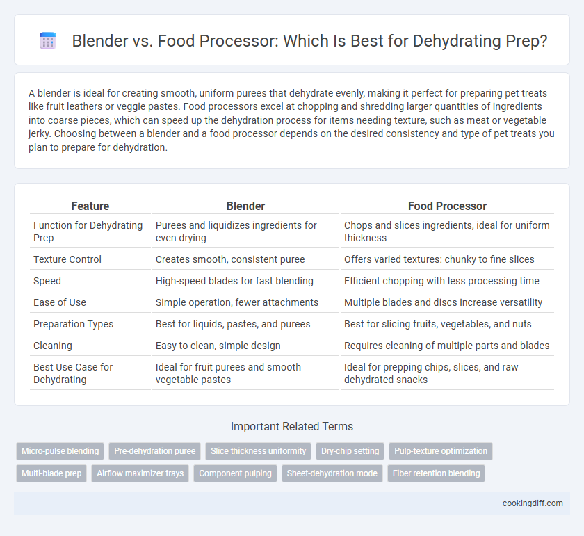 Blender vs. Food Processor: Which Is Best for Dehydrating Prep?
