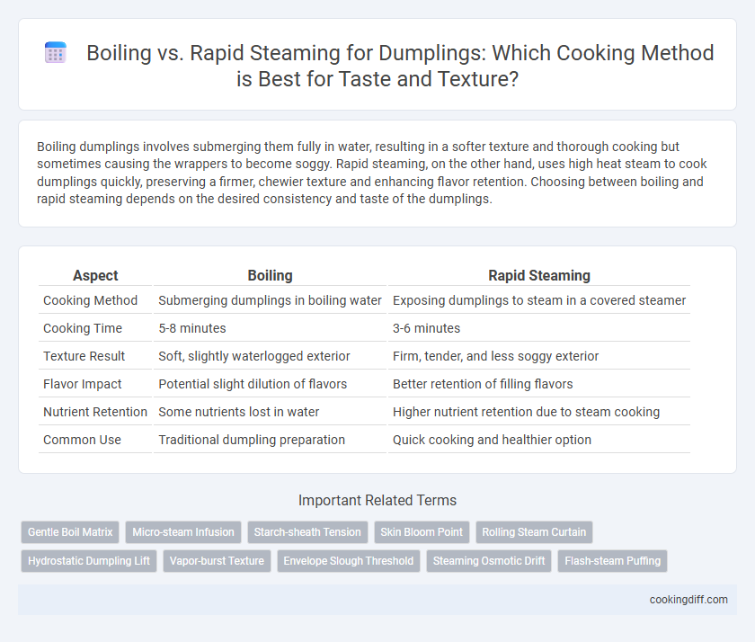 Boiling vs. Rapid Steaming for Dumplings: Which Cooking Method is Best for Taste and Texture?