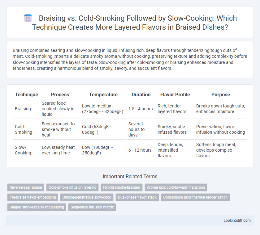 Braising vs. Cold-Smoking Followed by Slow-Cooking: Which Technique Creates More Layered Flavors in Braised Dishes?