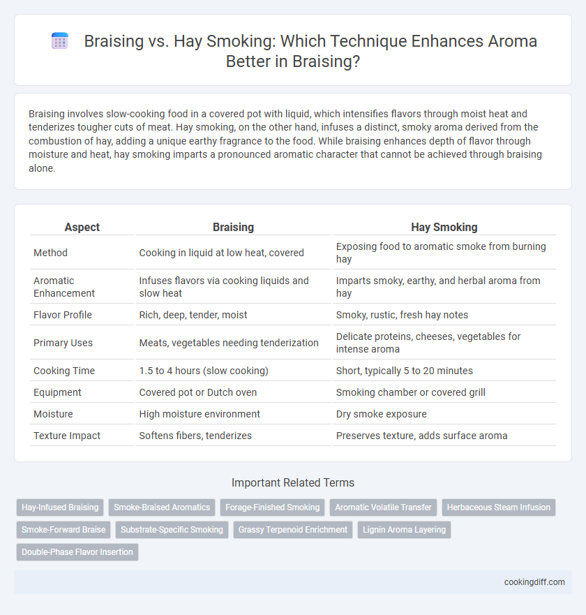 Braising vs. Hay Smoking: Which Technique Enhances Aroma Better in Braising?