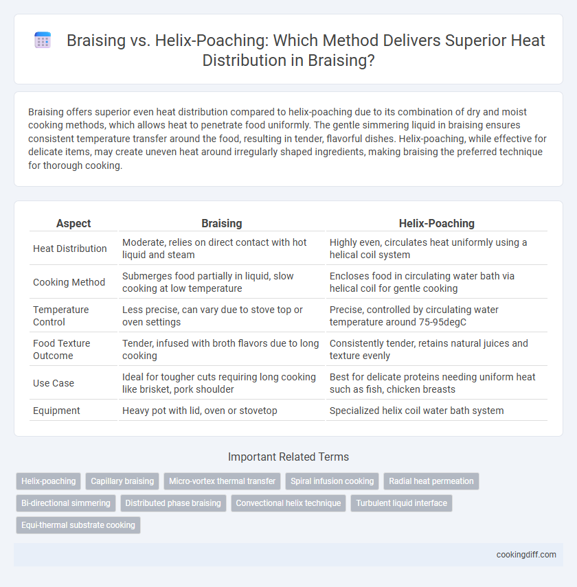 Braising vs. Helix-Poaching: Which Method Delivers Superior Heat Distribution in Braising?