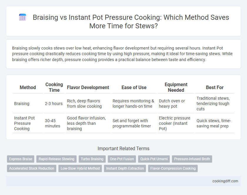 Braising vs Instant Pot Pressure Cooking: Which Method Saves More Time for Stews?