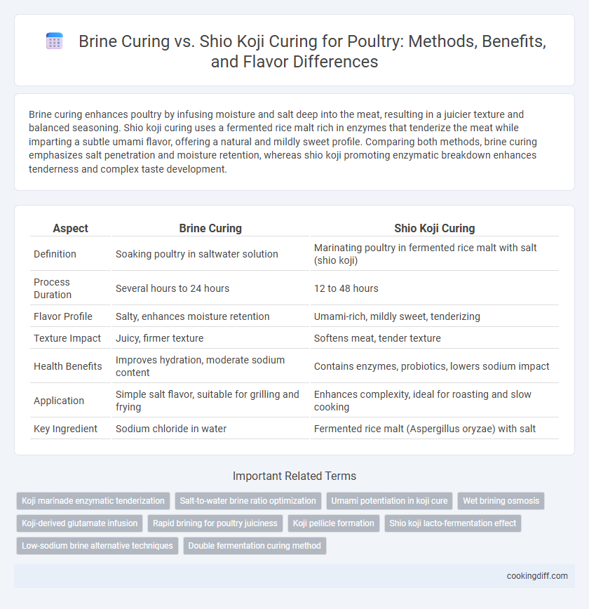 Brine Curing vs. Shio Koji Curing for Poultry: Methods, Benefits, and Flavor Differences