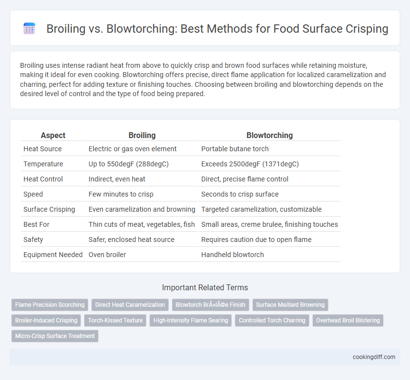 Broiling vs. Blowtorching: Best Methods for Food Surface Crisping