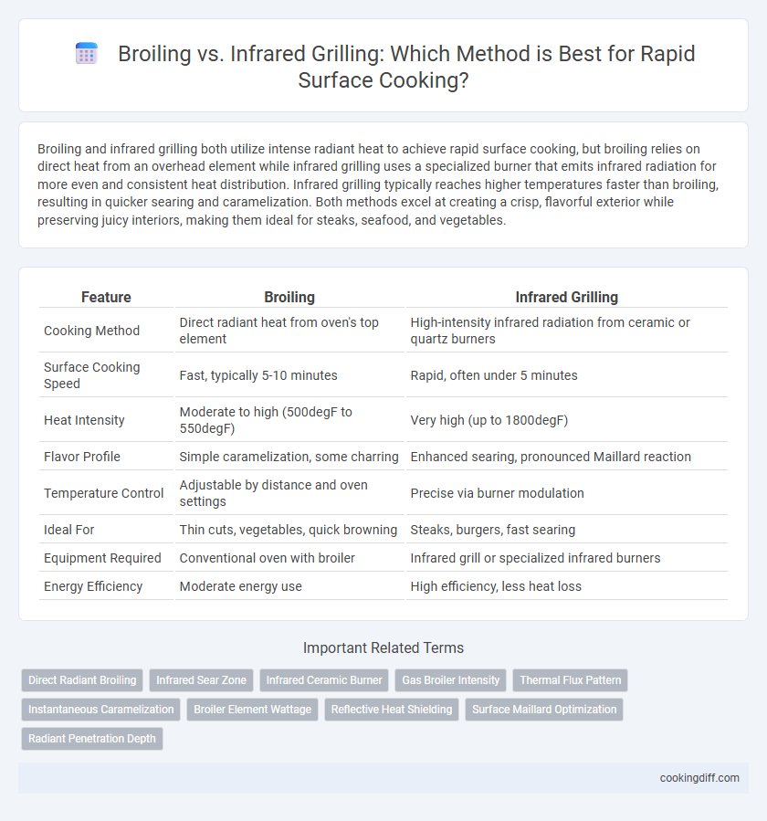 Broiling vs. Infrared Grilling: Which Method is Best for Rapid Surface Cooking?