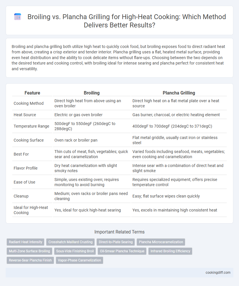 Broiling vs. Plancha Grilling for High-Heat Cooking: Which Method Delivers Better Results?