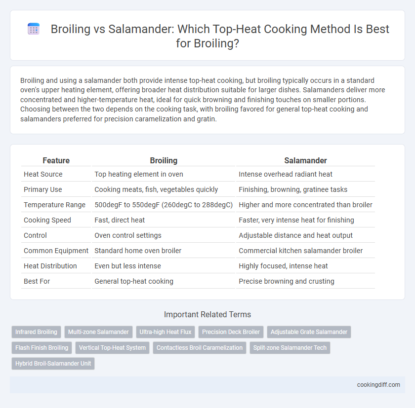 Broiling vs Salamander: Which Top-Heat Cooking Method Is Best for Broiling?