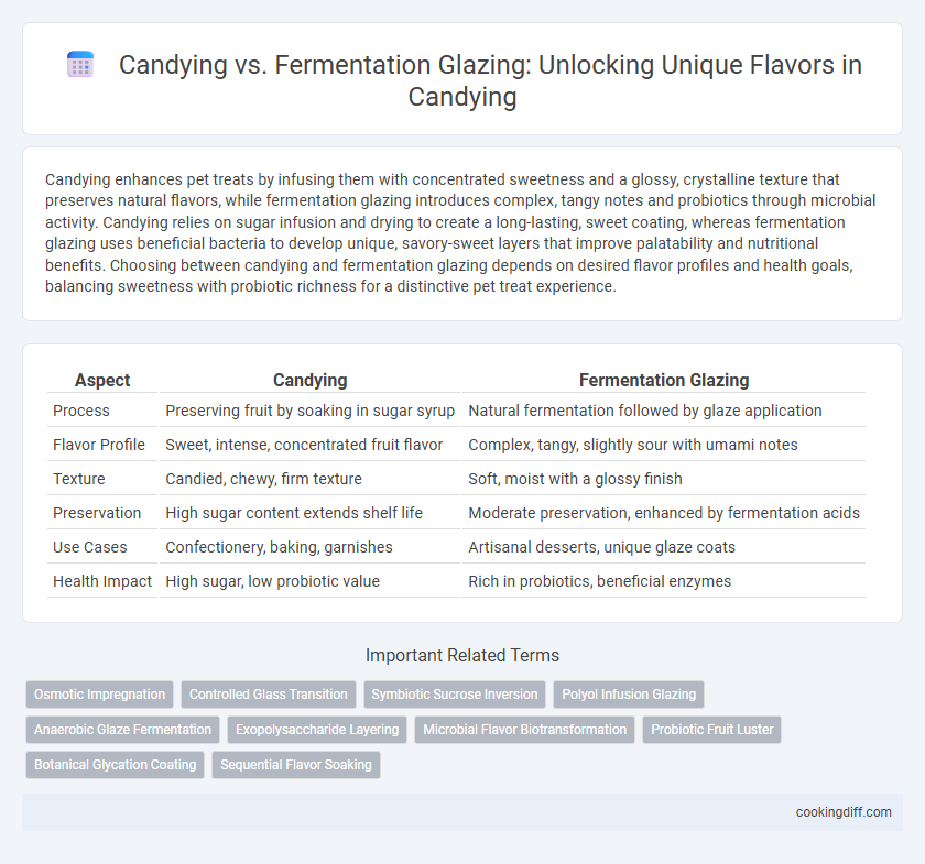 Candying vs. Fermentation Glazing: Unlocking Unique Flavors in Candying