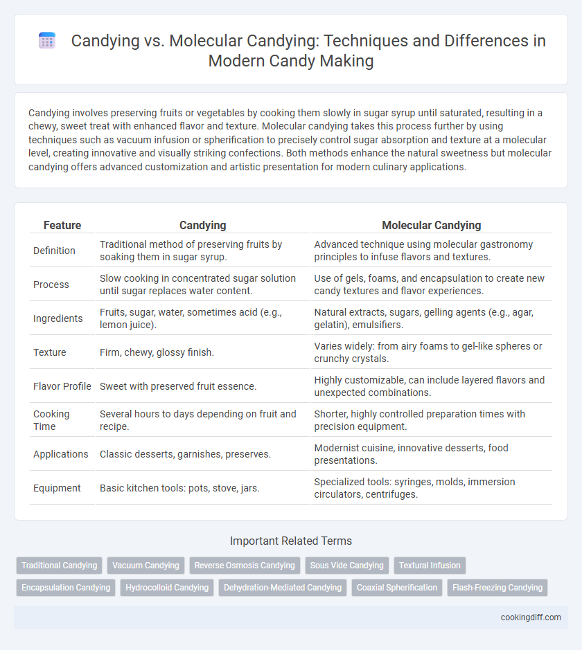 Candying vs. Molecular Candying: Techniques and Differences in Modern Candy Making