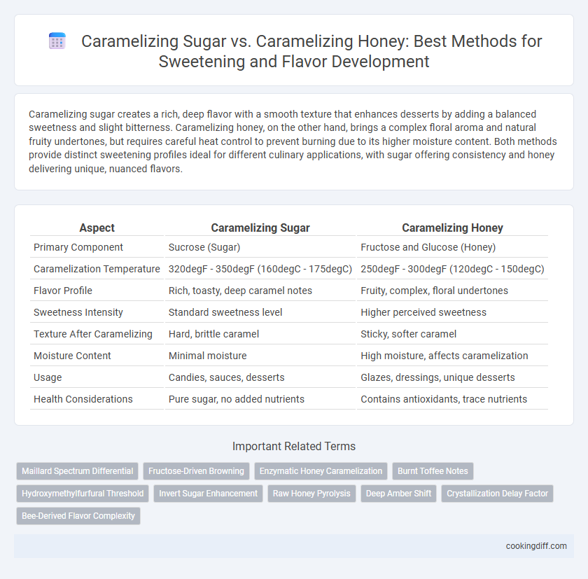 Caramelizing Sugar vs. Caramelizing Honey: Best Methods for Sweetening and Flavor Development
