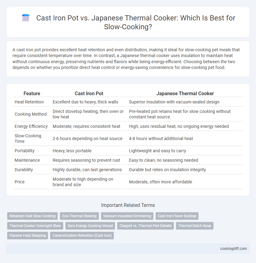 Cast Iron Pot vs. Japanese Thermal Cooker: Which Is Best for Slow-Cooking?