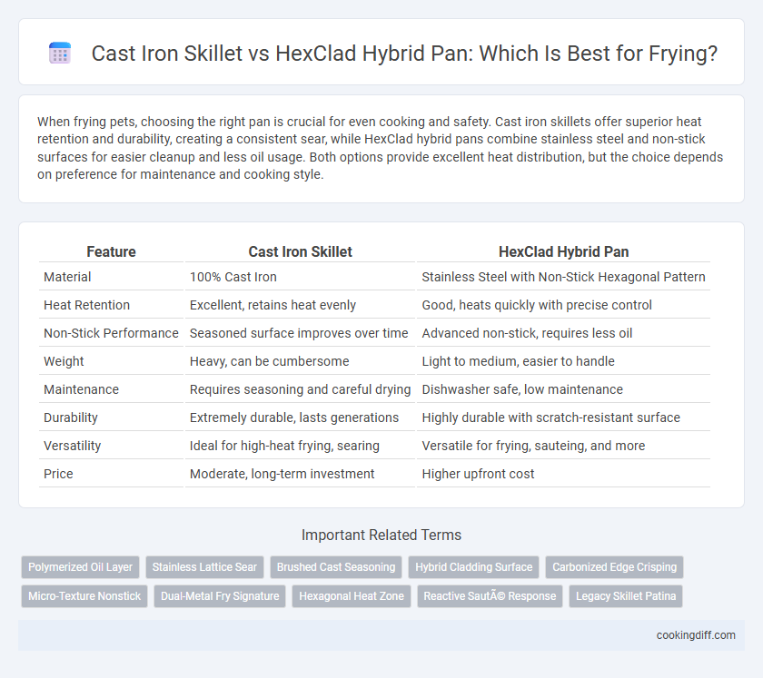 Cast Iron Skillet vs HexClad Hybrid Pan: Which Is Best for Frying?