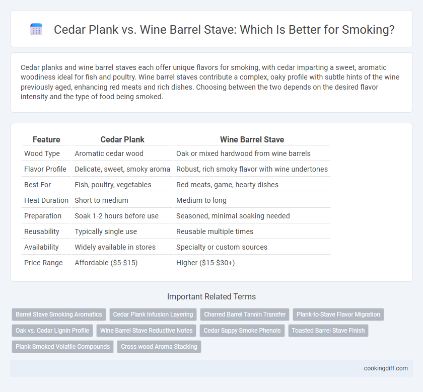Cedar Plank vs. Wine Barrel Stave: Which Is Better for Smoking?
