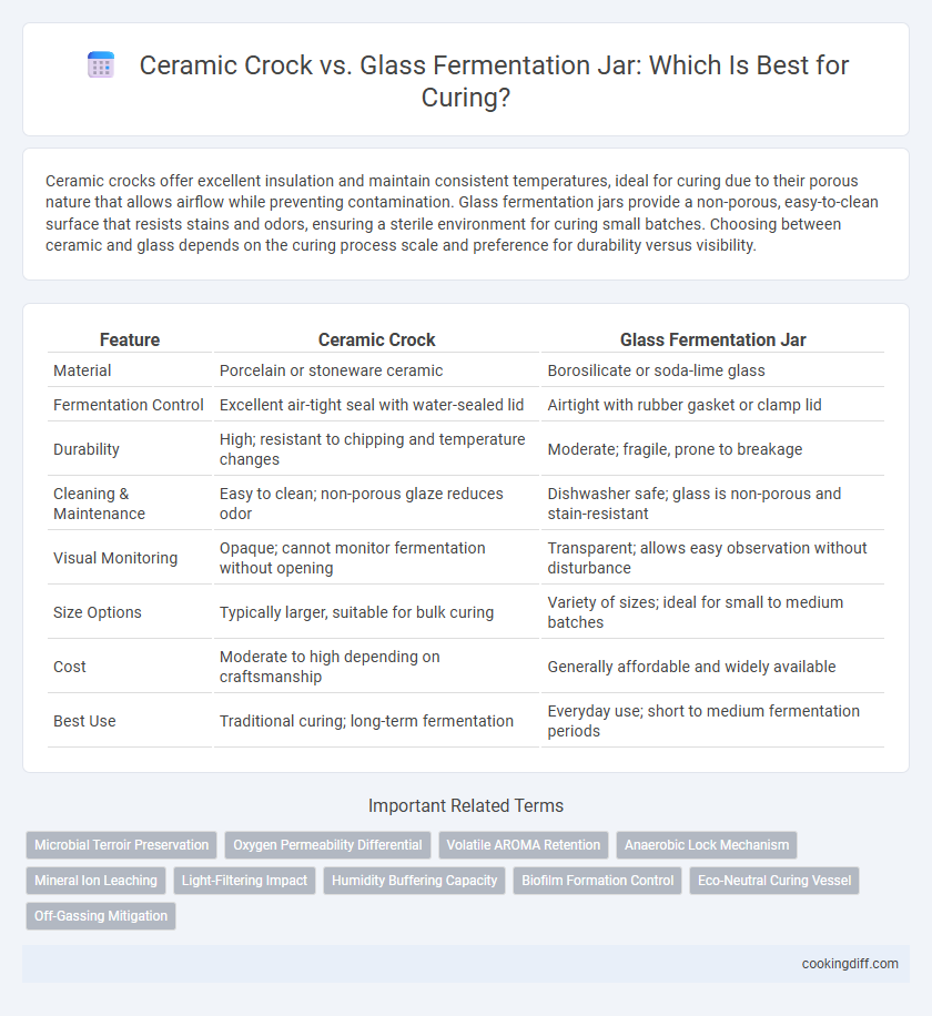 Ceramic Crock vs. Glass Fermentation Jar: Which Is Best for Curing?