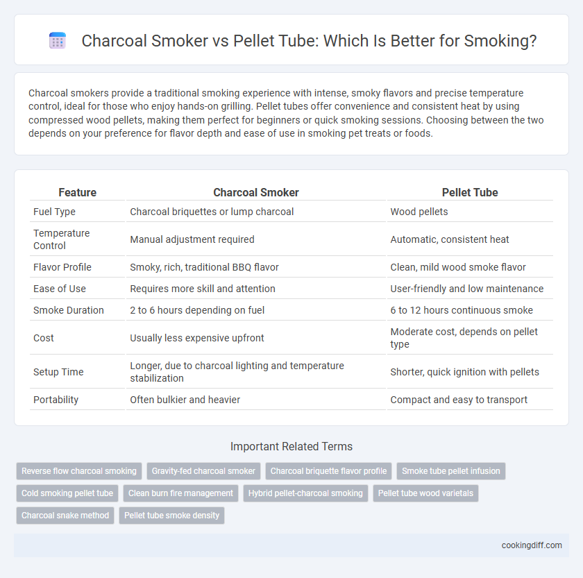 Charcoal Smoker vs Pellet Tube: Which Is Better for Smoking?
