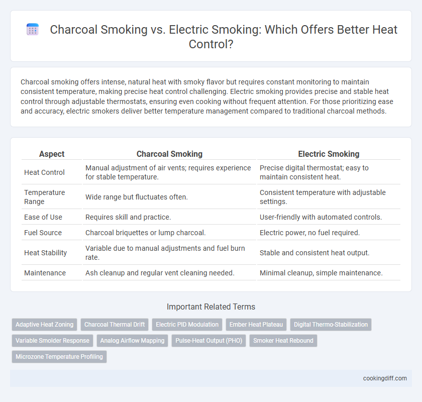 Charcoal Smoking vs. Electric Smoking: Which Offers Better Heat Control?