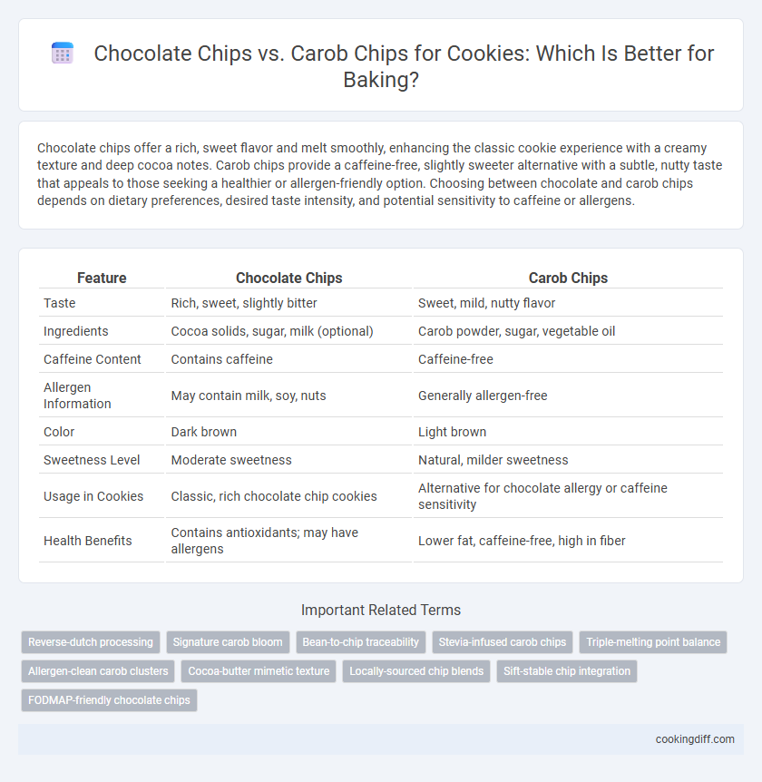 Chocolate Chips vs. Carob Chips for Cookies: Which Is Better for Baking?