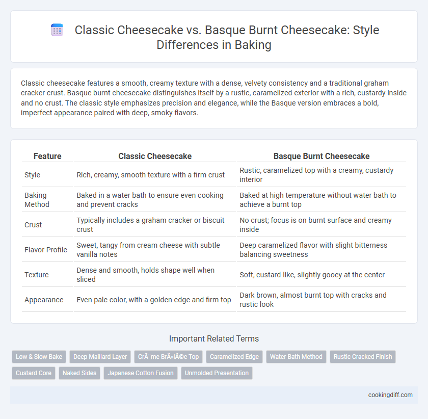 Classic Cheesecake vs. Basque Burnt Cheesecake: Style Differences in Baking
