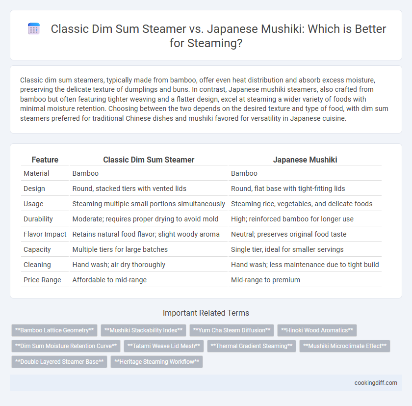 Classic Dim Sum Steamer vs. Japanese Mushiki: Which is Better for Steaming?