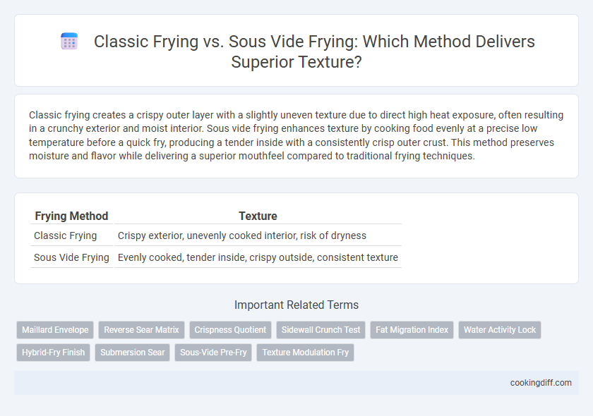 Classic Frying vs. Sous Vide Frying: Which Method Delivers Superior Texture?