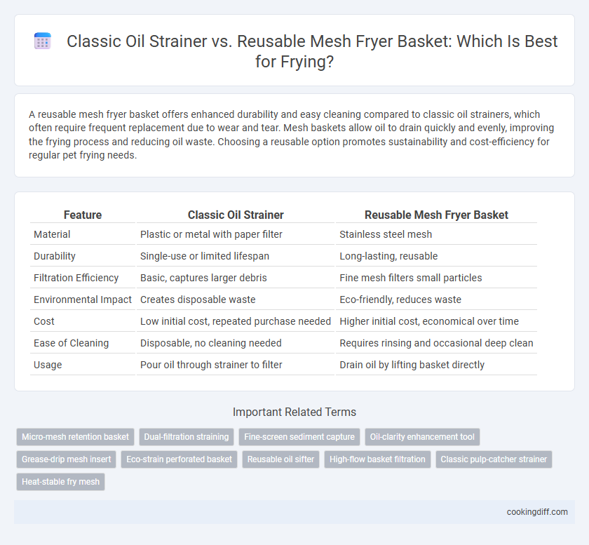 Classic Oil Strainer vs. Reusable Mesh Fryer Basket: Which Is Best for Frying?
