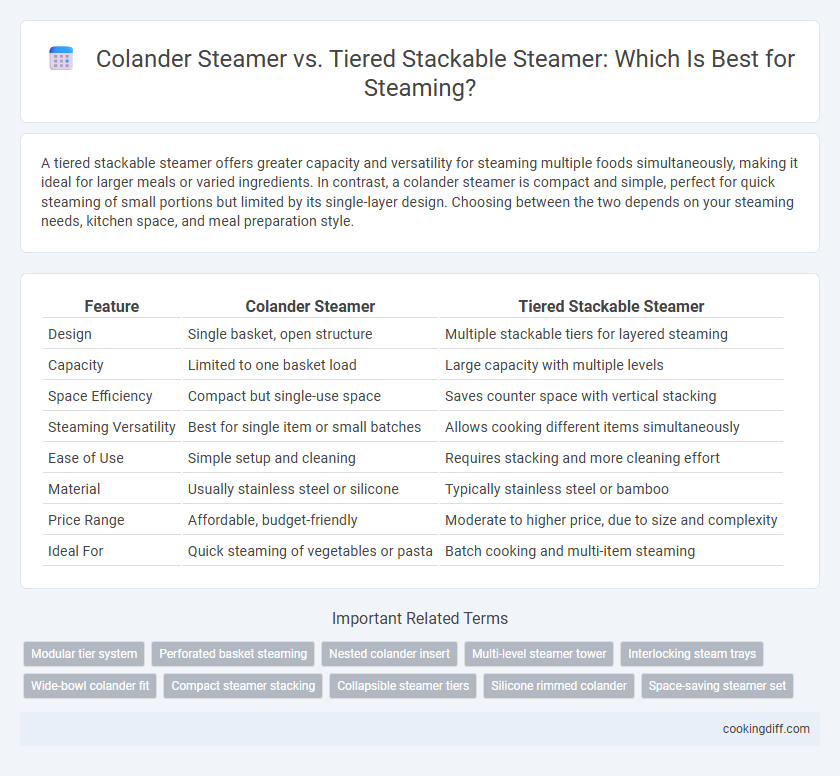 Colander Steamer vs. Tiered Stackable Steamer: Which Is Best for Steaming?
