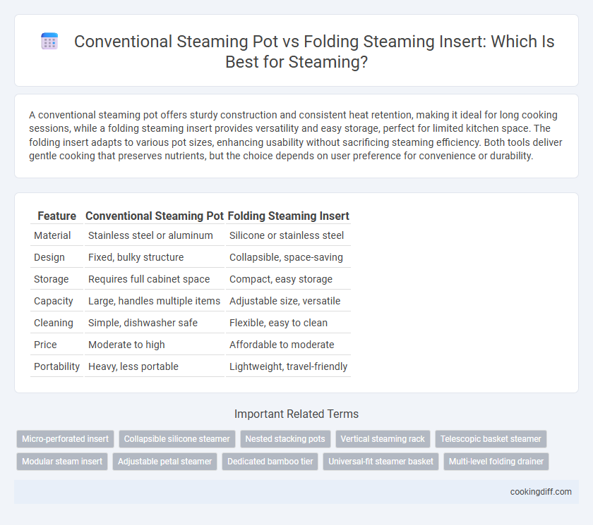 Conventional Steaming Pot vs Folding Steaming Insert: Which Is Best for Steaming?