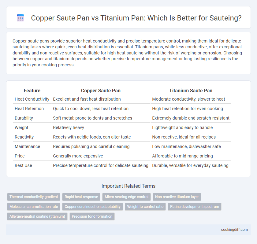 Copper Saute Pan vs Titanium Pan: Which Is Better for Sauteing?