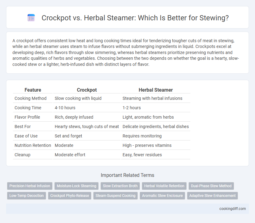 Crockpot vs. Herbal Steamer: Which Is Better for Stewing?