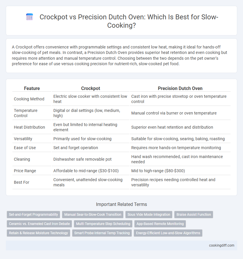 Crockpot vs Precision Dutch Oven: Which Is Best for Slow-Cooking?