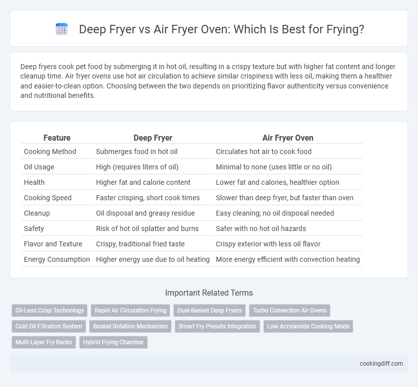 Deep Fryer vs Air Fryer Oven: Which Is Best for Frying?