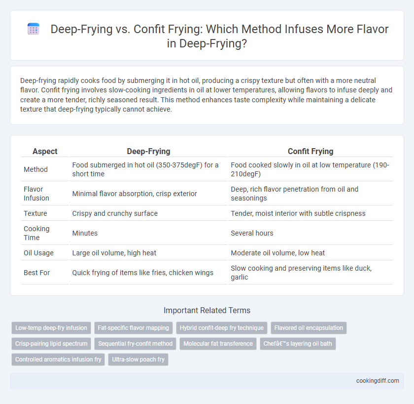 Deep-Frying vs. Confit Frying: Which Method Infuses More Flavor in Deep-Frying?
