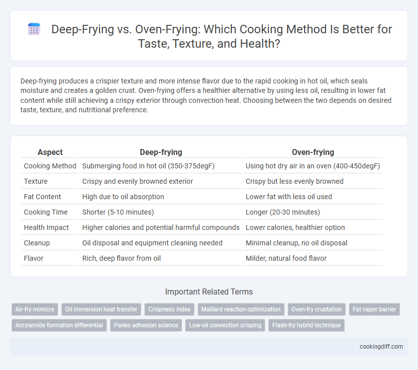 Deep-Frying vs. Oven-Frying: Which Cooking Method Is Better for Taste, Texture, and Health?