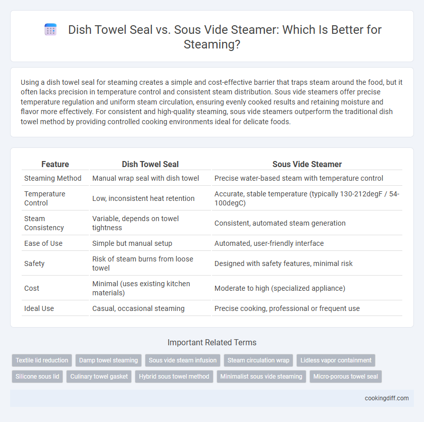 Dish Towel Seal vs. Sous Vide Steamer: Which Is Better for Steaming?