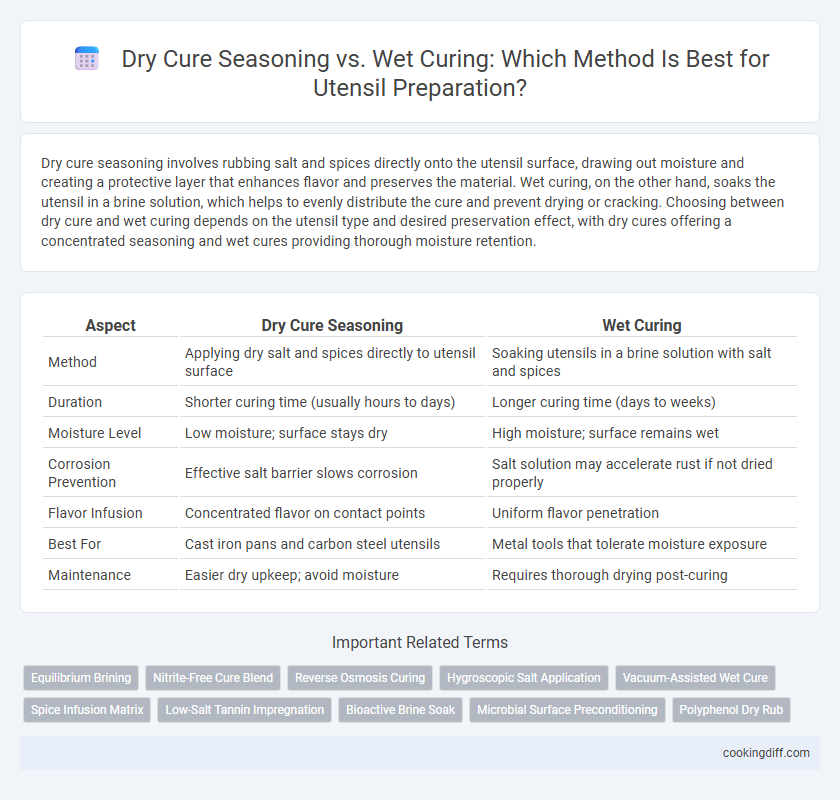 Dry Cure Seasoning vs. Wet Curing: Which Method Is Best for Utensil Preparation?